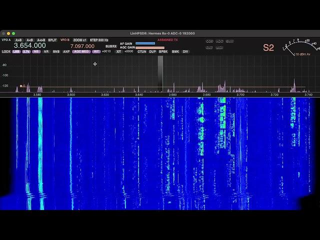 Batumi TRX-DUO 80m reception on 40m antenna, most epic band