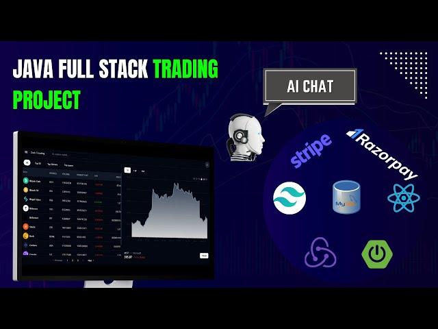 Java Full Stack Development Trading Platform Project | Spring Boot , React, Tailwind