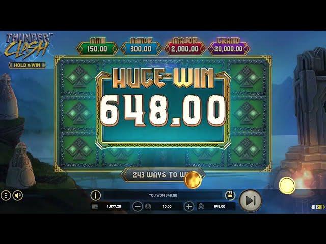 Thunder Clash (Betsoft)  Online Slot SUPER MEGA BIG WIN! 