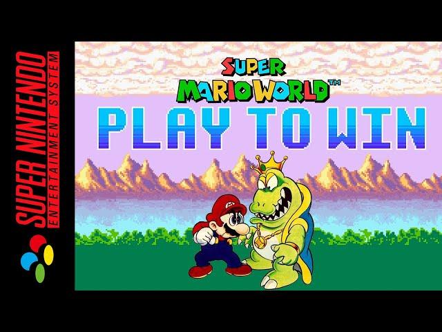 [Longplay] SNES - Super Mario World - Play to Win [100%] [Hack] (4K, 60FPS)