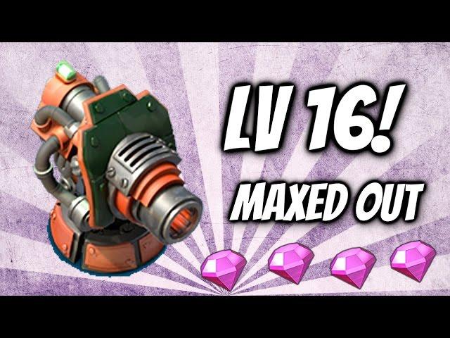Boom Beach BOOM CANNON MAXED  LEVEL 16  BOOM CANNON  Boom Beach Buying New HQ 22 Update!