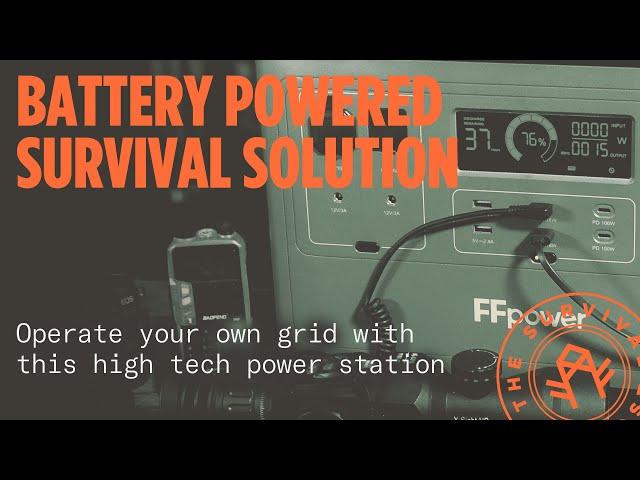 Powering ALL my devices with this monstrous power station by #ffpower  #offgrid #offgridpower