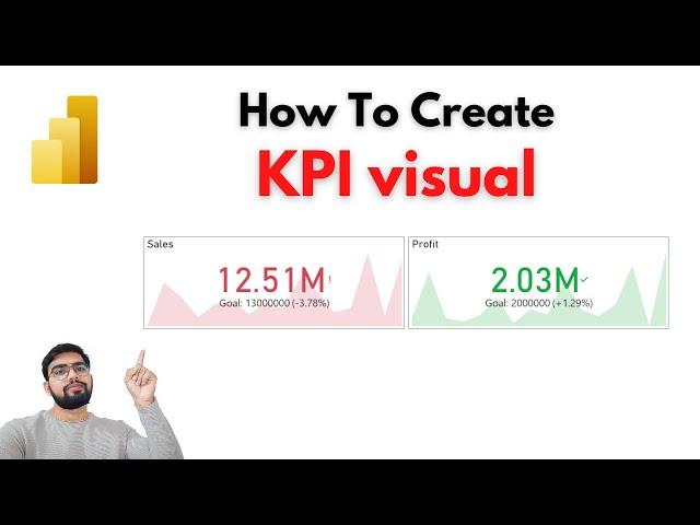 How To Create a KPI visual in Power BI