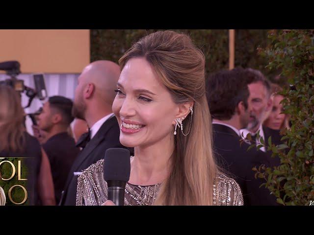 Angelina Jolie on Daughter Zahara as Her Golden Globes Date (Exclusive)