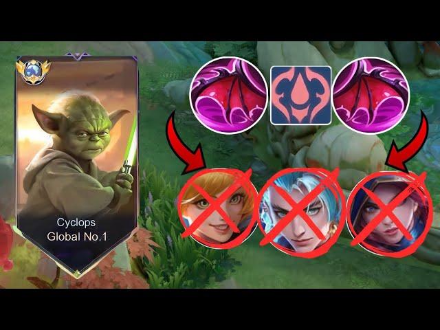 GLOBAL CYCLOPS BEST BUILD TO COUNTER ALL ASSASSIN!(must see) - Mobile Legends