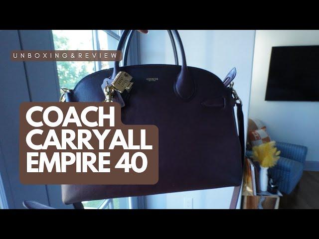 Coach Soft Empire Carryall 40 in Brass/Merlot. Unboxing & First Impression