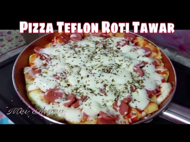 RESEP PIZZA TEFLON ROTI TAWAR ALA ANAK KOS | Resep Ekonomis Pizza Roti Tawar