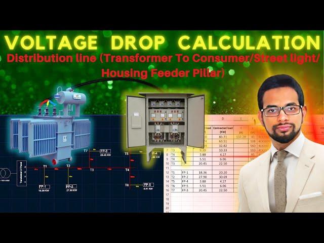 Voltage drop calculation method for Distribution line (LV Cable)