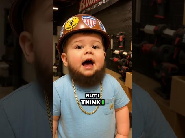 Baby Roscoe needs a day off #breadstickricky #babyai