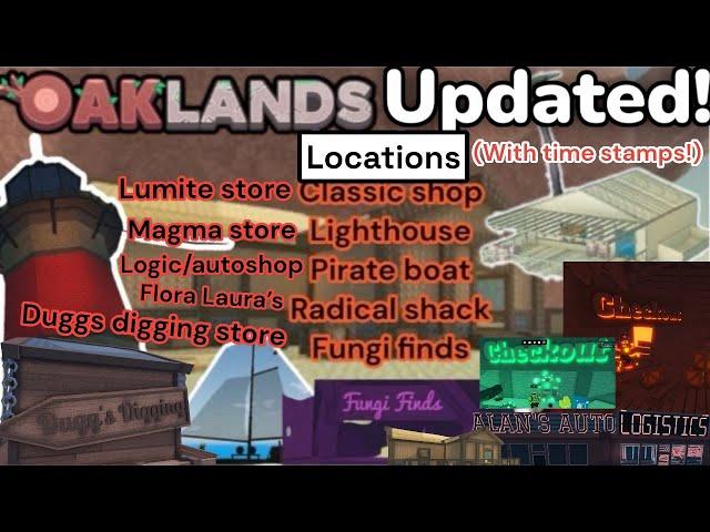 All Shop Locations Updated! V.1.60.1(OAKLANDS)