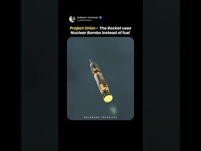 Project Orion - The Rocket uses Nuclear Bombs instead of fuel ️