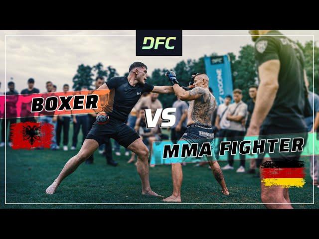 German PITBULL vs. Albanian BOXER | MMA-Fight! | DFC