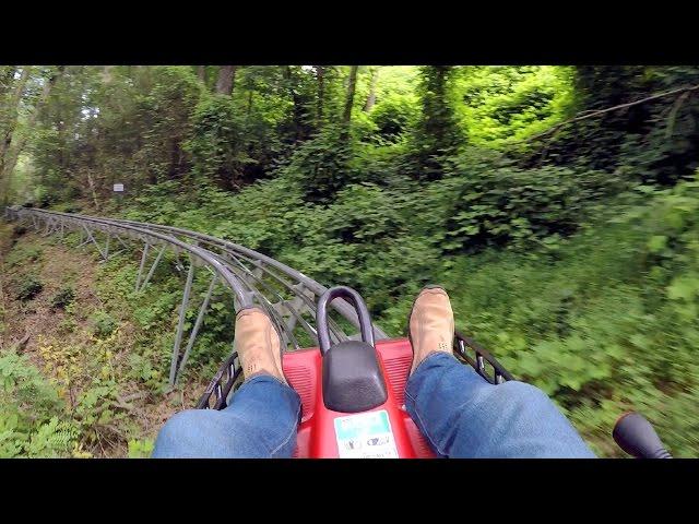 Gatlinburg Mountain Coaster on-ride HD POV @60fps Moonshine Mountain Coaster