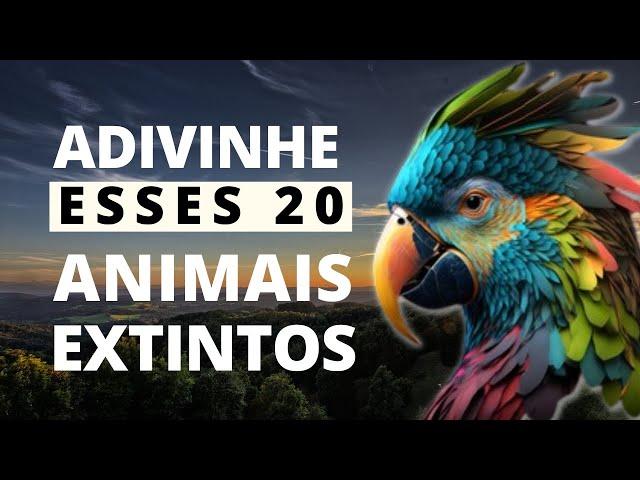  Quiz sobre animais extintos e em risco de extinção! | Quiz Animal - Adivinha os 20?