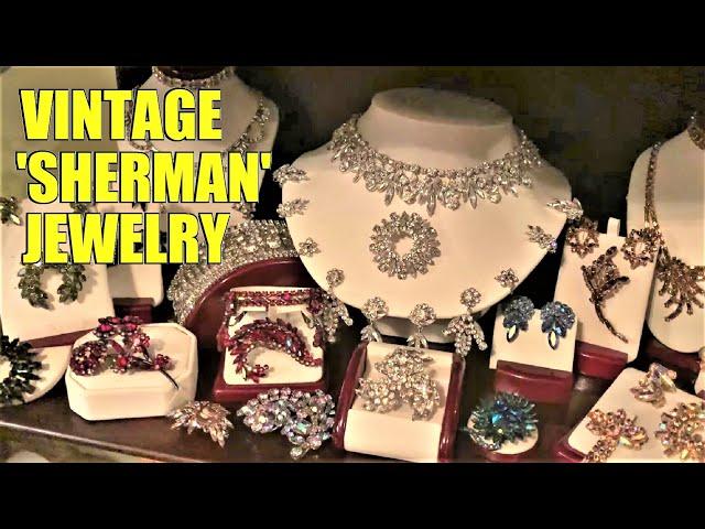 AMAZING RARE VINTAGE SWAROVSKI JEWELRY COLLECTION!!    SHERMAN ANTIQUE JEWELRY