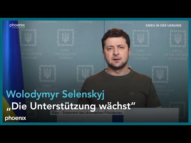 Statement des ukrainischen Präsidenten Wolodymyr Selenskyj