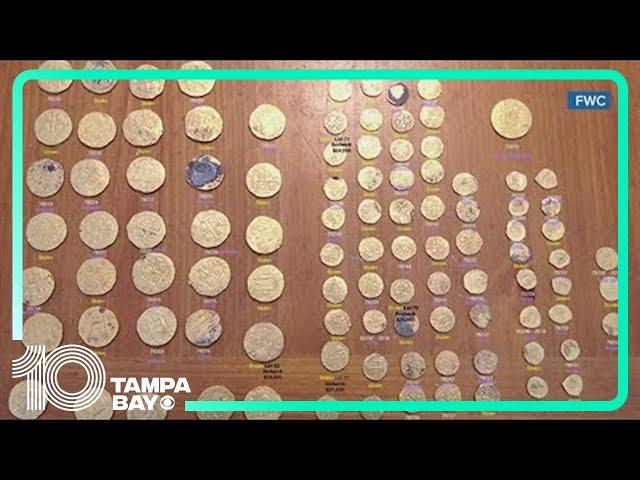 Florida investigators find gold coins stolen from shipwrecks