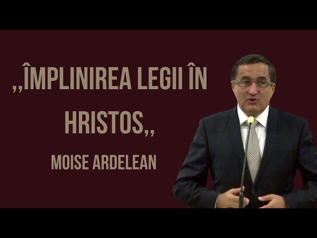 Moise Ardelean | LIVE | Împlinirea Legii în Hristos - Matei 5:17-18