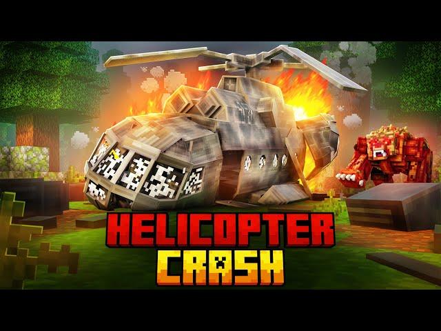 I SURVIVED A HELICOPTER CRASH IN A TAIGA IN MINECRAFT!