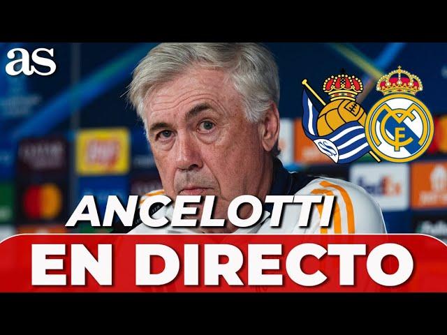 ANCELOTTI en DIRECTO, RUEDA de PRENSA | REAL SOCIEDAD VS REAL MADRID | COPA DEL REY