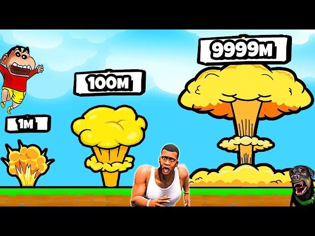 SHINCHAN NOOB vs PRO vs HACKER in BOMB UP with FRANKLIN & CHOP | DREAM SQUAD