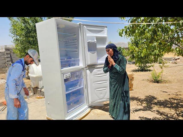 **Unexpected Surprise: Refrigerator for Grandma and Home Beautification**