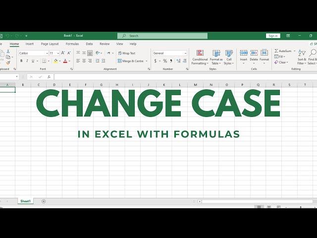 How to Change Case in Excel