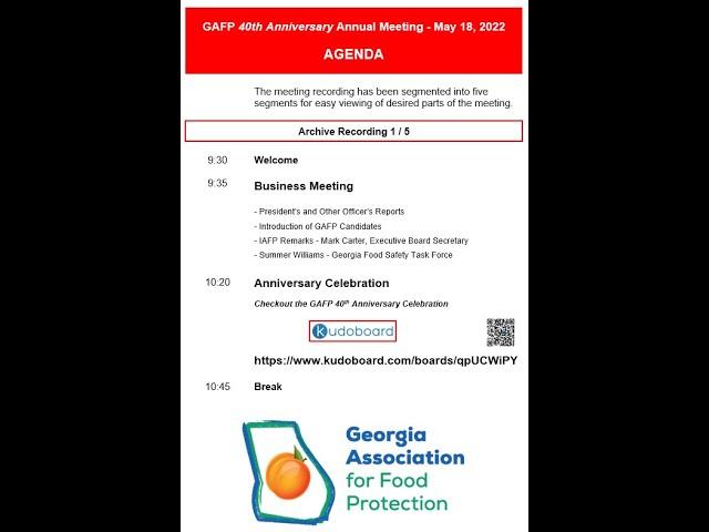 GAFP Annual Meeting - May 18, 2022 - Recording 1 /5
