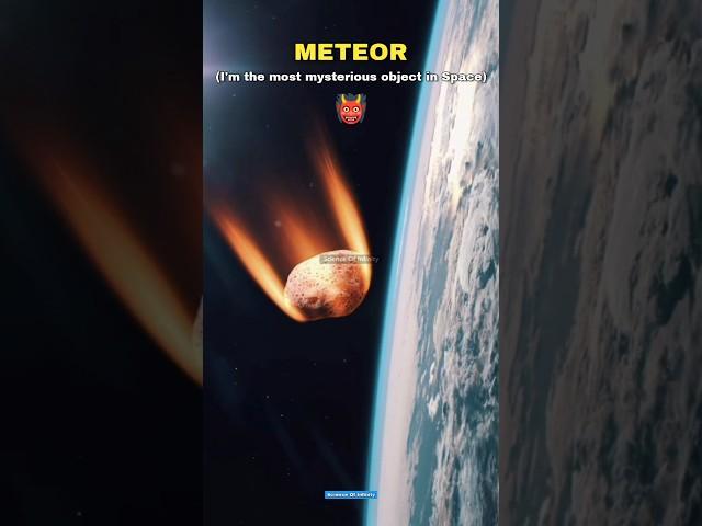 Asteroid vs Meteor vs Mysterious Space Objects  #shorts #space #asteroid