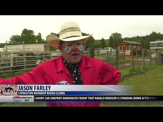 Livingston makes great first "Montana" impression on rodeo clown Jason Farley