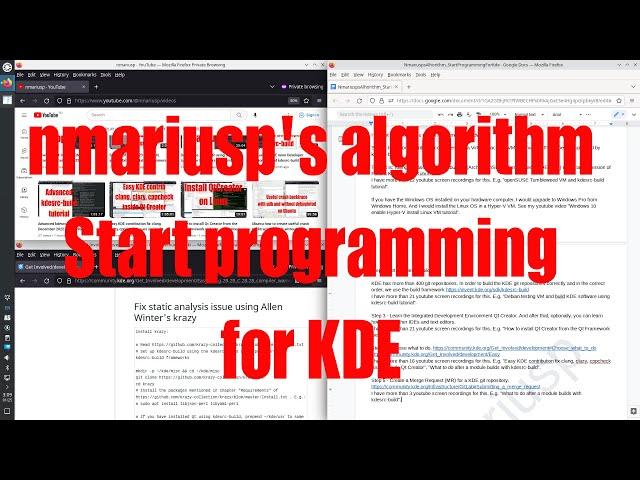 nmariusp's algorithm "Start programming for KDE" - January 2023 - f7e859a0