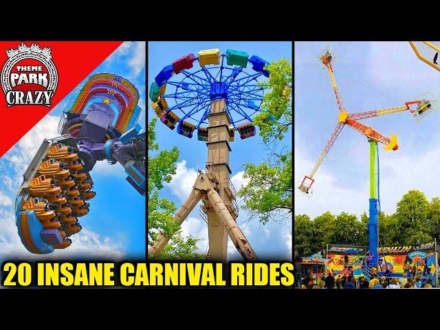 Top 20 STRANGE & INSANE Carnival Rides