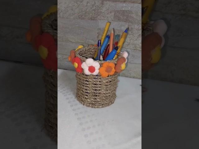 تزيين سلة بورود السلايم #ideas #diy #اكسبلور #handmade #افكار ##handgemachte ideen#handgjorda.idéer