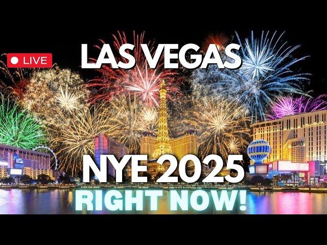 LAS VEGAS New Year’s Eve 2025 LIVE Countdown & Fireworks 