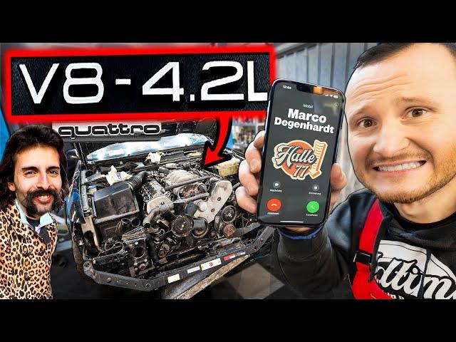 Marco muss AUSHELFEN! (Audi A8 4.2L V8)