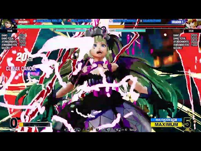 KOF XV Sylvie : One 100% combo with 5 bars