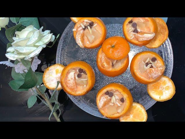 Quick and easy fresh Orange Dessert | How to make quick Orange Dessert | Sweet dish