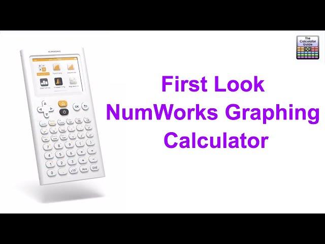 First Look -  Numworks Graphing Calculator (Graphical, review, A-level Maths)