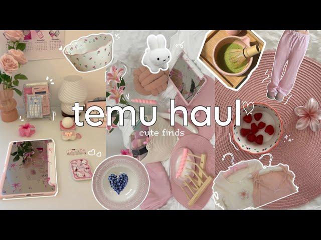 huge TEMU haul  | cute accessories, clothing, aesthetic room decor, kitchen finds