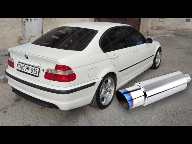 BMW E46 318i - Exhaust sound (stock muffler delete)