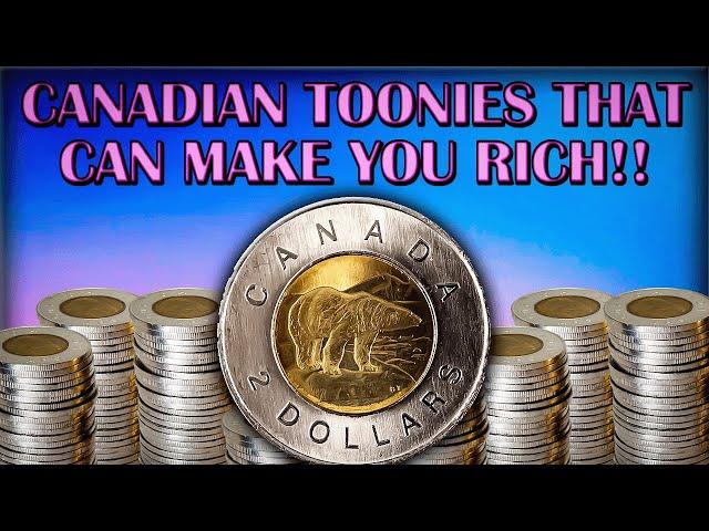 Top 10 Canadian Toonies Worth "BIG MONEY" - VALUABLE ERROR COINS IN YOUR POCKET CHANGE!!