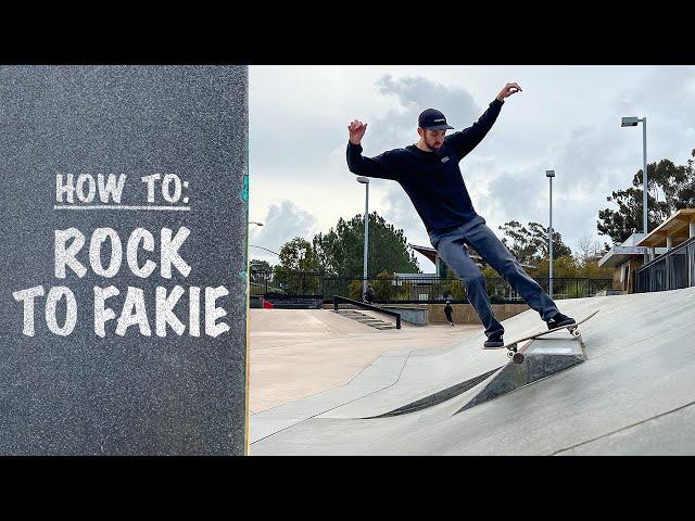 (Stare Down That Coping) How To: ROCK TO FAKIE | Rock To Fakie Tutorial