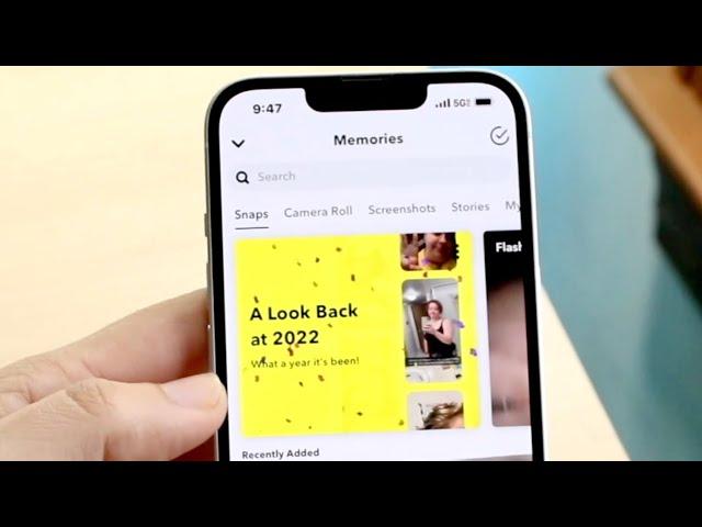 How To See Snapchat Recap (Year Look Back)