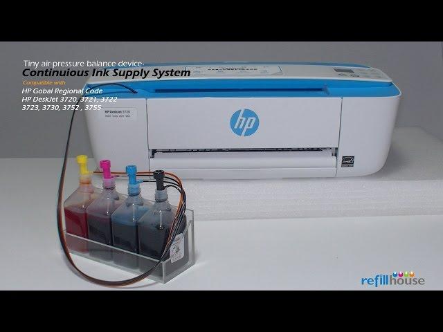 HP Deskjet 3700, 3720, 3755 CISS - HP 65, 805, 304, 123