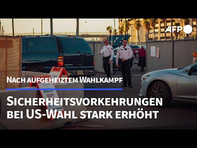 US-Wahl mit massiven Sicherheitsvorkehrungen | AFP