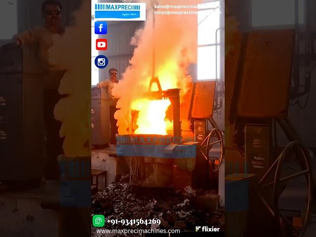 Maxpreci Machines, Gravity Pouring: Molten metal flows into the mold solely due to gravity