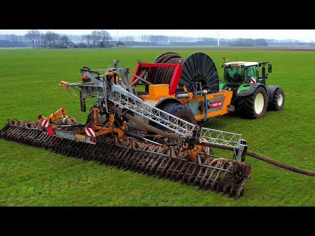 Sleepslang mest injecteren | Drag hose slurrysystem | Gülleverschlauchen | Fendt | Veenhuis Rotomax