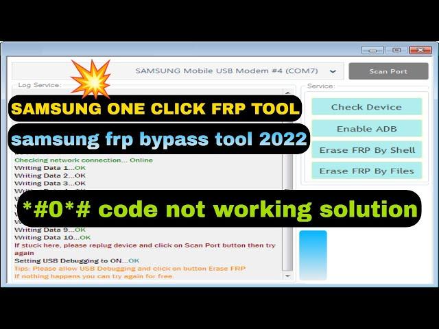 SAMSUNG FRP ENABLE ADB TOOL 2022 | SAMSUNG ONE CLICK FRP TOOL | frp all samsung adb method