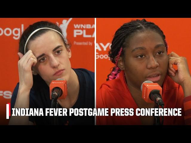 [FULL] Caitlin Clark and Alyiah Boston postgame press conference after Game 2 loss | WNBA on ESPN