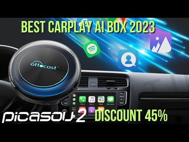 OTTOCAST PICASOU 2 CarPlay AI Box with Android 10 Wireless CarPlay Android Auto Support 4G SIM Card